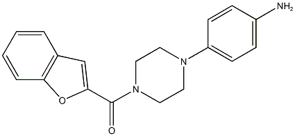 4-[4-(1-benzofuran-2-ylcarbonyl)-1-piperazinyl]phenylamine Struktur