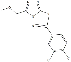 [6-(3,4-dichlorophenyl)[1,2,4]triazolo[3,4-b][1,3,4]thiadiazol-3-yl]methyl methyl ether Structure
