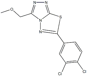 [6-(3,4-dichlorophenyl)[1,2,4]triazolo[3,4-b][1,3,4]thiadiazol-3-yl]methyl methyl ether Struktur