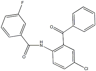 N-(2-benzoyl-4-chlorophenyl)-3-fluorobenzamide Structure