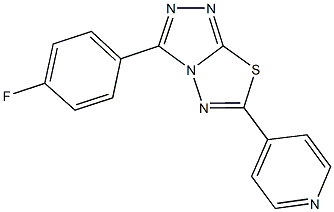 3-(4-fluorophenyl)-6-(4-pyridinyl)[1,2,4]triazolo[3,4-b][1,3,4]thiadiazole Struktur