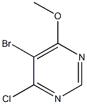 5-bromo-6-chloropyrimidin-4-yl methyl ether 化学構造式