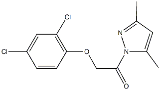 1-[(2,4-dichlorophenoxy)acetyl]-3,5-dimethyl-1H-pyrazole Struktur