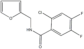  2-chloro-4,5-difluoro-N-(2-furylmethyl)benzamide