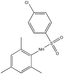 4-chloro-N-mesitylbenzenesulfonamide 结构式