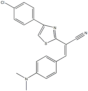  2-[4-(4-chlorophenyl)-1,3-thiazol-2-yl]-3-[4-(dimethylamino)phenyl]acrylonitrile