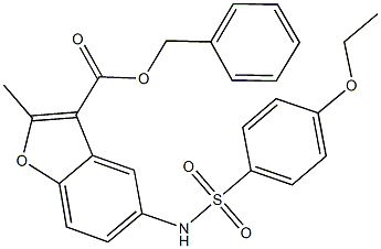 benzyl 5-{[(4-ethoxyphenyl)sulfonyl]amino}-2-methyl-1-benzofuran-3-carboxylate