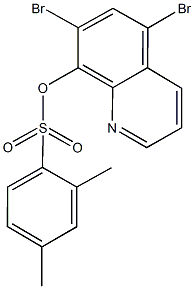 5,7-dibromo-8-quinolinyl 2,4-dimethylbenzenesulfonate Structure