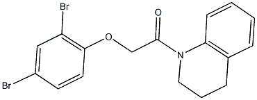 2,4-dibromophenyl 2-(3,4-dihydro-1(2H)-quinolinyl)-2-oxoethyl ether