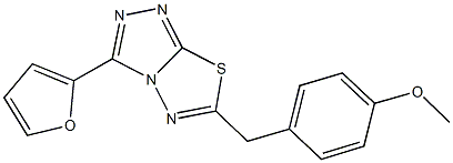 4-{[3-(2-furyl)[1,2,4]triazolo[3,4-b][1,3,4]thiadiazol-6-yl]methyl}phenyl methyl ether