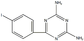 4-amino-6-(4-iodophenyl)-1,3,5-triazin-2-ylamine Structure