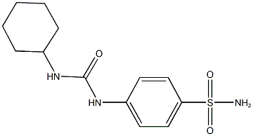 4-{[(cyclohexylamino)carbonyl]amino}benzenesulfonamide,,结构式