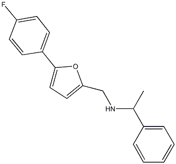 N-{[5-(4-fluorophenyl)-2-furyl]methyl}-N-(1-phenylethyl)amine Structure