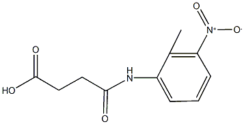 4-{3-nitro-2-methylanilino}-4-oxobutanoic acid Structure