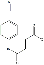 methyl 4-(4-cyanoanilino)-4-oxobutanoate 结构式