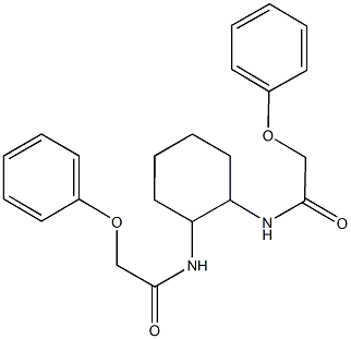 2-phenoxy-N-{2-[(phenoxyacetyl)amino]cyclohexyl}acetamide,,结构式