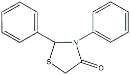 2,3-diphenyl-1,3-thiazolidin-4-one,,结构式