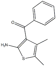 (2-amino-4,5-dimethyl-3-thienyl)(phenyl)methanone Structure