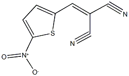 2-({5-nitrothien-2-yl}methylene)malononitrile,,结构式