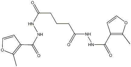 2-methyl-N'-{5-[2-(2-methyl-3-furoyl)hydrazino]-5-oxopentanoyl}-3-furohydrazide|