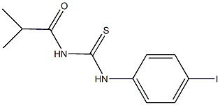 N-(4-iodophenyl)-N'-isobutyrylthiourea Structure