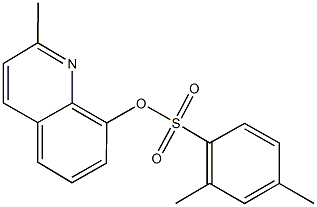 2-methyl-8-quinolinyl 2,4-dimethylbenzenesulfonate Structure