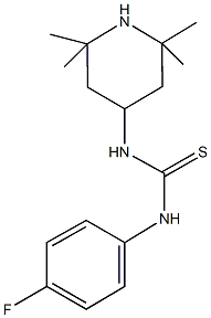 N-(4-fluorophenyl)-N'-(2,2,6,6-tetramethyl-4-piperidinyl)thiourea 结构式