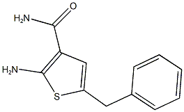 2-amino-5-benzyl-3-thiophenecarboxamide 结构式