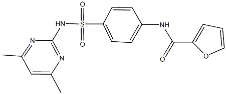  N-(4-{[(4,6-dimethyl-2-pyrimidinyl)amino]sulfonyl}phenyl)-2-furamide