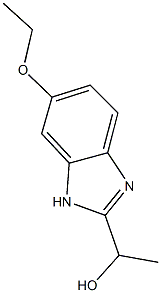 1-(6-ethoxy-1H-benzimidazol-2-yl)ethanol,,结构式
