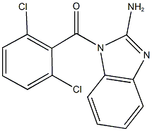 1-(2,6-dichlorobenzoyl)-1H-benzimidazol-2-ylamine 化学構造式