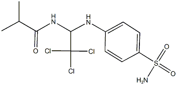 N-{1-[4-(aminosulfonyl)anilino]-2,2,2-trichloroethyl}-2-methylpropanamide Structure