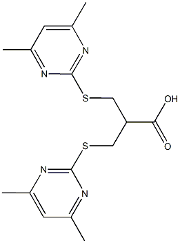 3-[(4,6-dimethylpyrimidin-2-yl)sulfanyl]-2-{[(4,6-dimethylpyrimidin-2-yl)sulfanyl]methyl}propanoic acid