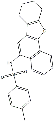 4-methyl-N-(7,8,9,10-tetrahydronaphtho[1,2-b][1]benzofuran-5-yl)benzenesulfonamide Structure