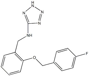 N-{2-[(4-fluorobenzyl)oxy]benzyl}-N-(2H-tetraazol-5-yl)amine