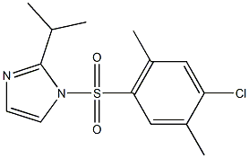 1-[(4-chloro-2,5-dimethylphenyl)sulfonyl]-2-isopropyl-1H-imidazole,,结构式