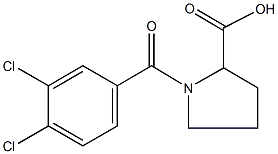 1-(3,4-dichlorobenzoyl)proline,,结构式