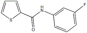 N-(3-fluorophenyl)-2-thiophenecarboxamide,,结构式