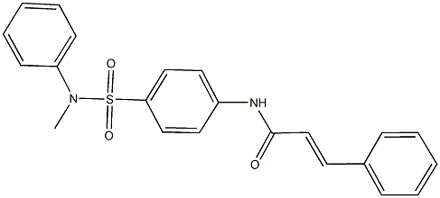 N-{4-[(methylanilino)sulfonyl]phenyl}-3-phenylacrylamide Structure