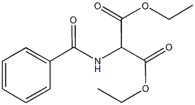 diethyl 2-(benzoylamino)malonate Struktur