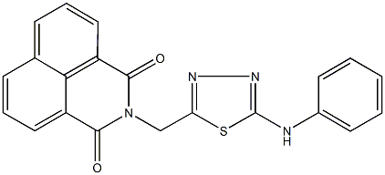  2-[(5-anilino-1,3,4-thiadiazol-2-yl)methyl]-1H-benzo[de]isoquinoline-1,3(2H)-dione