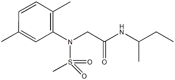 N-(sec-butyl)-2-[2,5-dimethyl(methylsulfonyl)anilino]acetamide