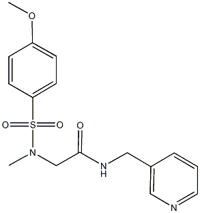  2-[[(4-methoxyphenyl)sulfonyl](methyl)amino]-N-(3-pyridinylmethyl)acetamide