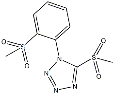 5-(methylsulfonyl)-1-[2-(methylsulfonyl)phenyl]-1H-tetraazole,,结构式