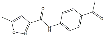 N-(4-acetylphenyl)-5-methyl-3-isoxazolecarboxamide Structure