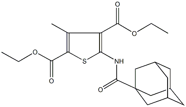 diethyl 5-[(1-adamantylcarbonyl)amino]-3-methyl-2,4-thiophenedicarboxylate