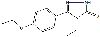 5-(4-ethoxyphenyl)-4-ethyl-2,4-dihydro-3H-1,2,4-triazole-3-thione Structure