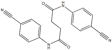 N~1~,N~4~-bis(4-cyanophenyl)succinamide Structure