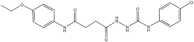 N-(4-chlorophenyl)-2-[4-(4-ethoxyanilino)-4-oxobutanoyl]hydrazinecarboxamide