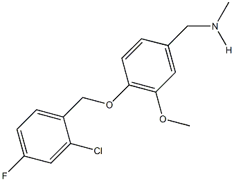 N-{4-[(2-chloro-4-fluorobenzyl)oxy]-3-methoxybenzyl}-N-methylamine|